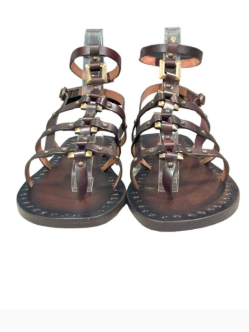laidbacklondon Calcutta Gladiator Sandals 102189 Brown Women's 38 New